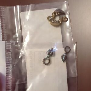 Two pairs of unique earring charms for hand crafted artisan jewelry makers! NWT